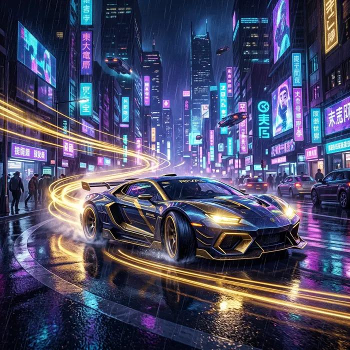 Neon Drift key art